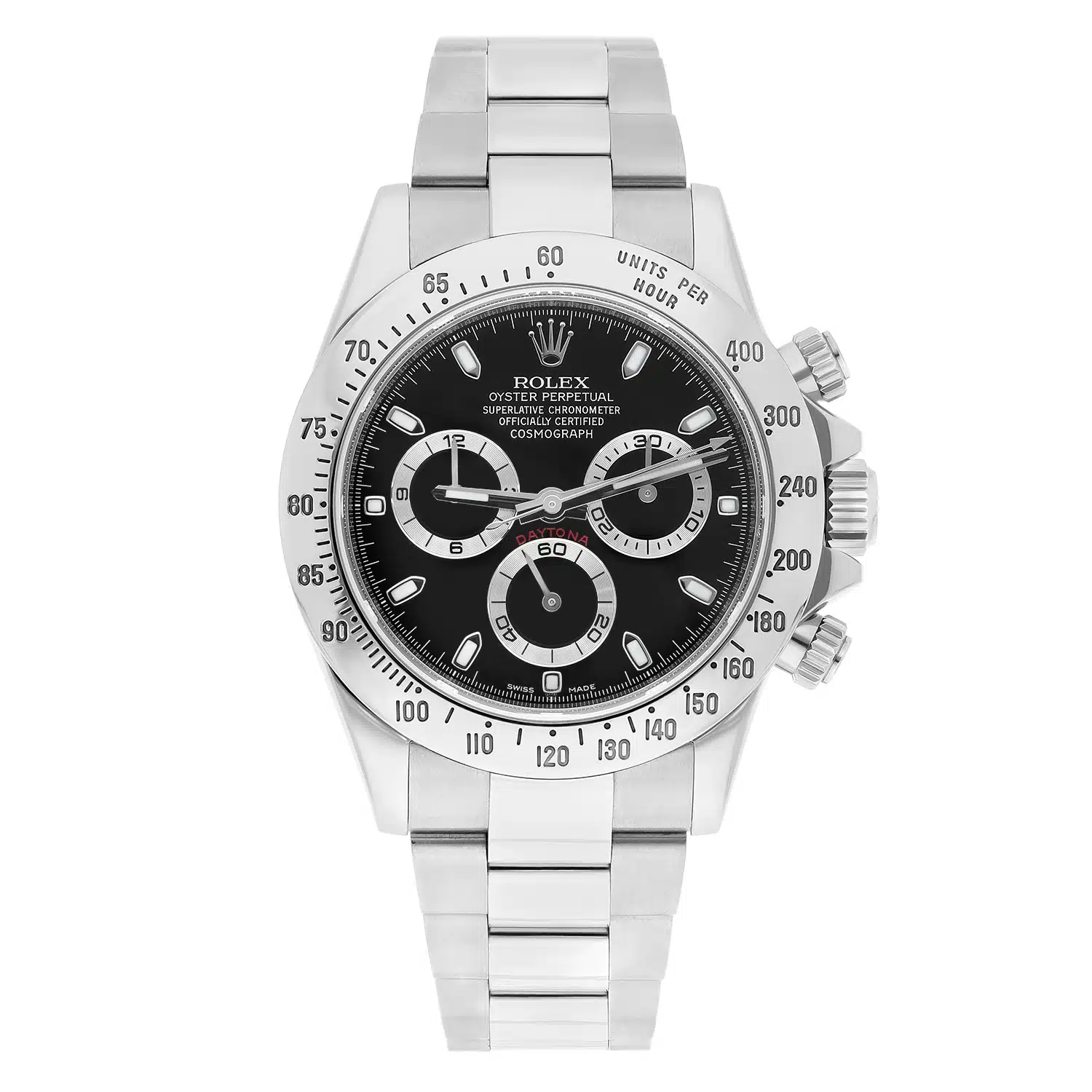 Rolex Cosmograph Daytona Stainless Steel 40mm Black Men's Watch 116520 - Service Card 2022