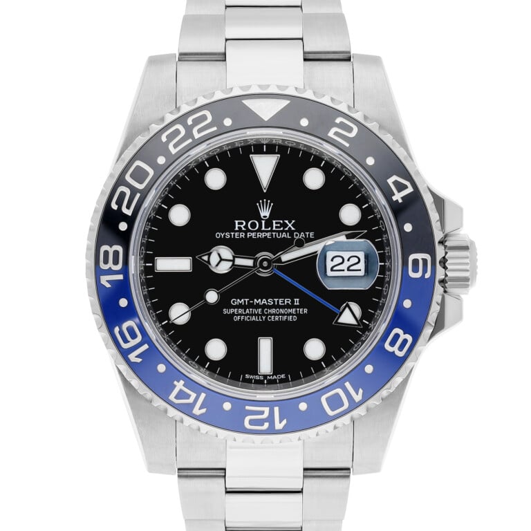 Rolex GMT-Master II Batman Black/Blue Ceramic Steel Oyster Watch 116710
