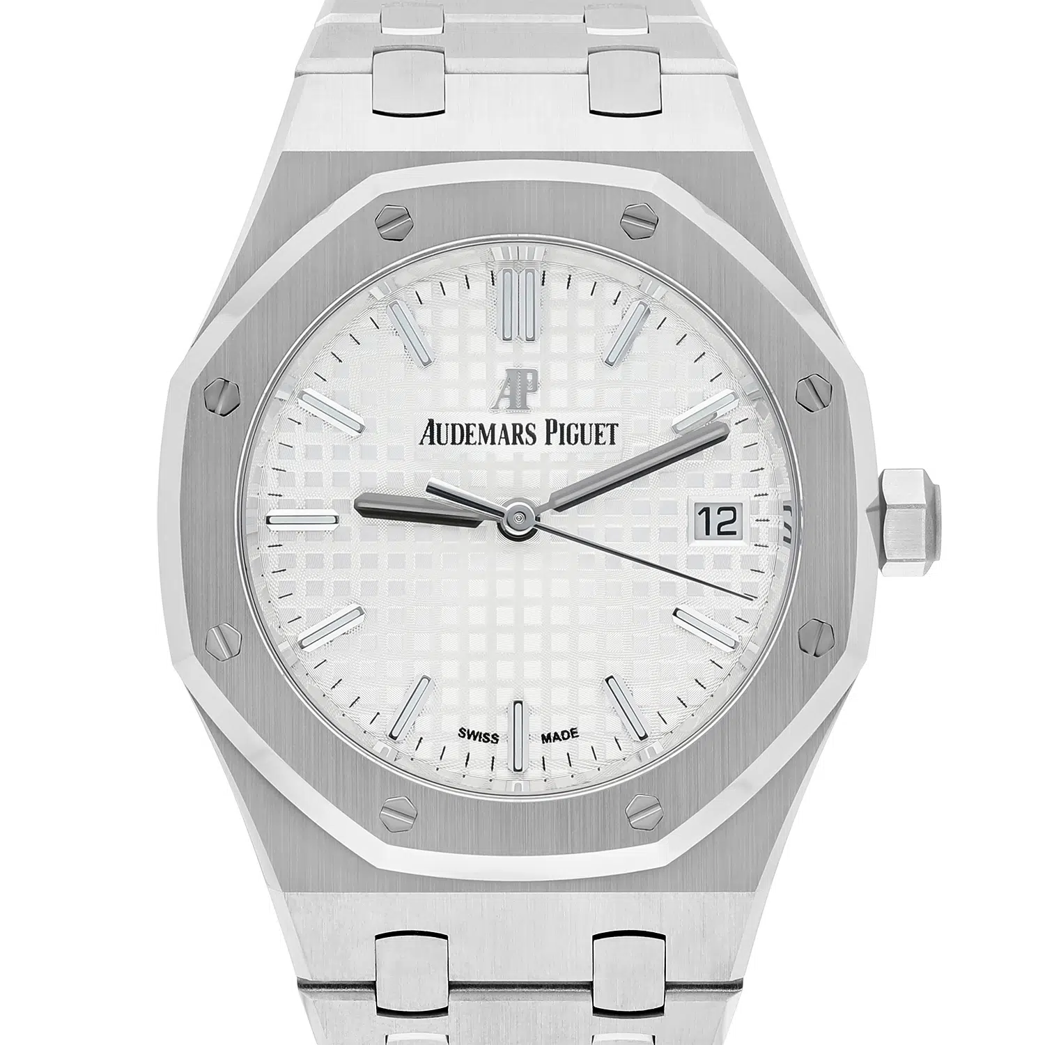 Audemars Piguet Royal Oak Automatic Silver Dial Stainless Steel 34mm Watch Complete