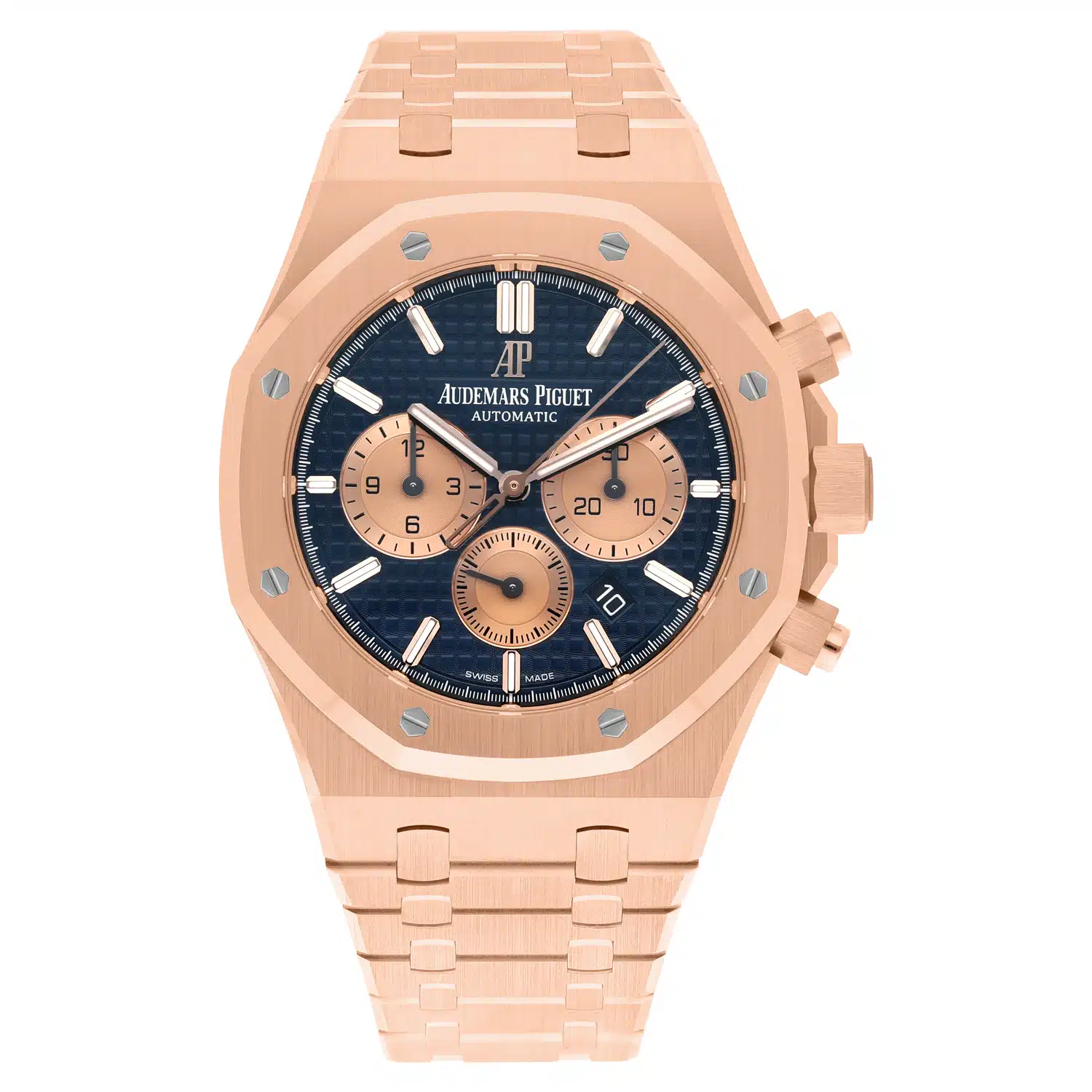 AP Royal Oak Chronograph Blue 26331OR.OO.1220OR.01 Rose Gold Watch