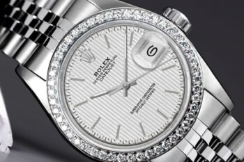 Rolex Datejust 31 Stainless Steel Watch Silver Dial with Diamond Bezel 68274 – alternate view
