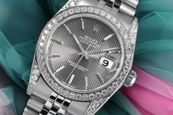 Rolex Datejust 31 Grey Index Dial Stainless Steel Diamond Ladies Watch 68274 – alternate view