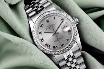 Rolex Datejust 31 Silver Roman Dial Diamond Bezel Stainless Steel Watch 68274 – alternate view