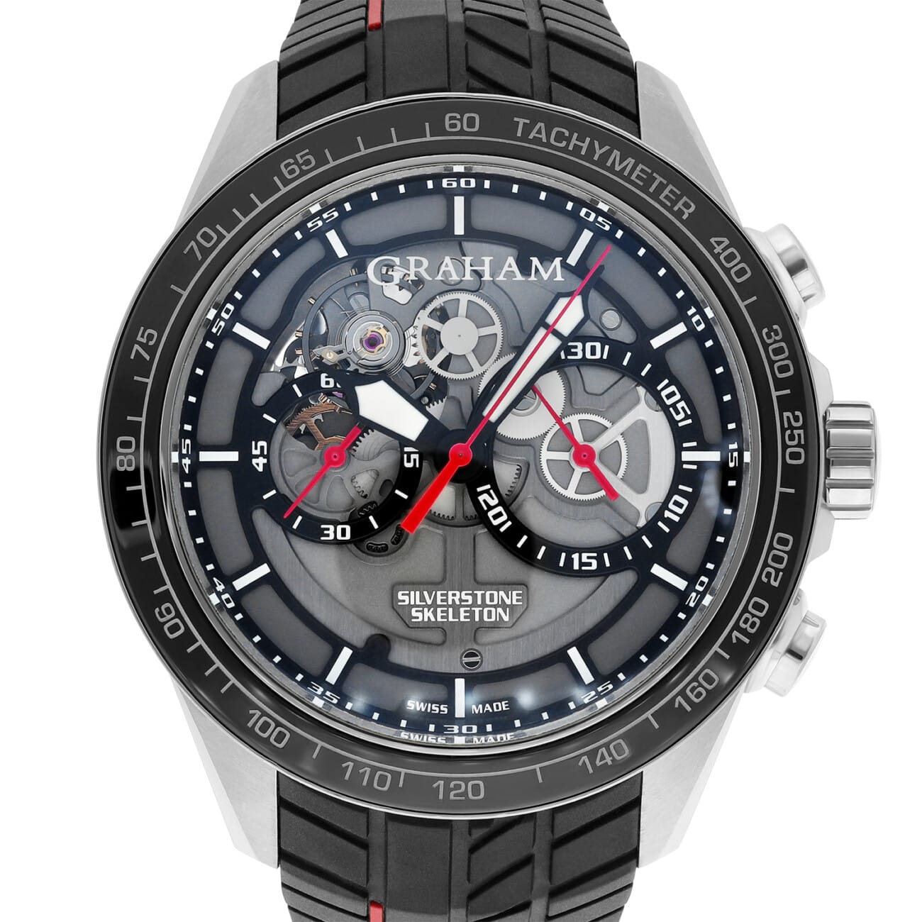 Graham Silverstone RS Skeleton Red Automatic Men's Limited Edition Watch 2STAC1.B01A.K89F