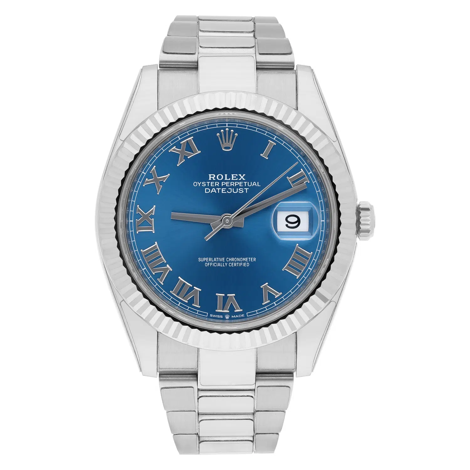 Rolex Datejust 126334 Stainless Steel 41mm Blue Roman Dial Complete MINT 2021 – image 2