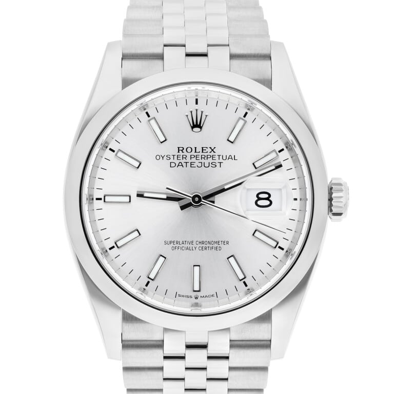Rolex Datejust 36mm Jubilee Steel Silver Dial Automatic Mens Watch 126200, 2023
