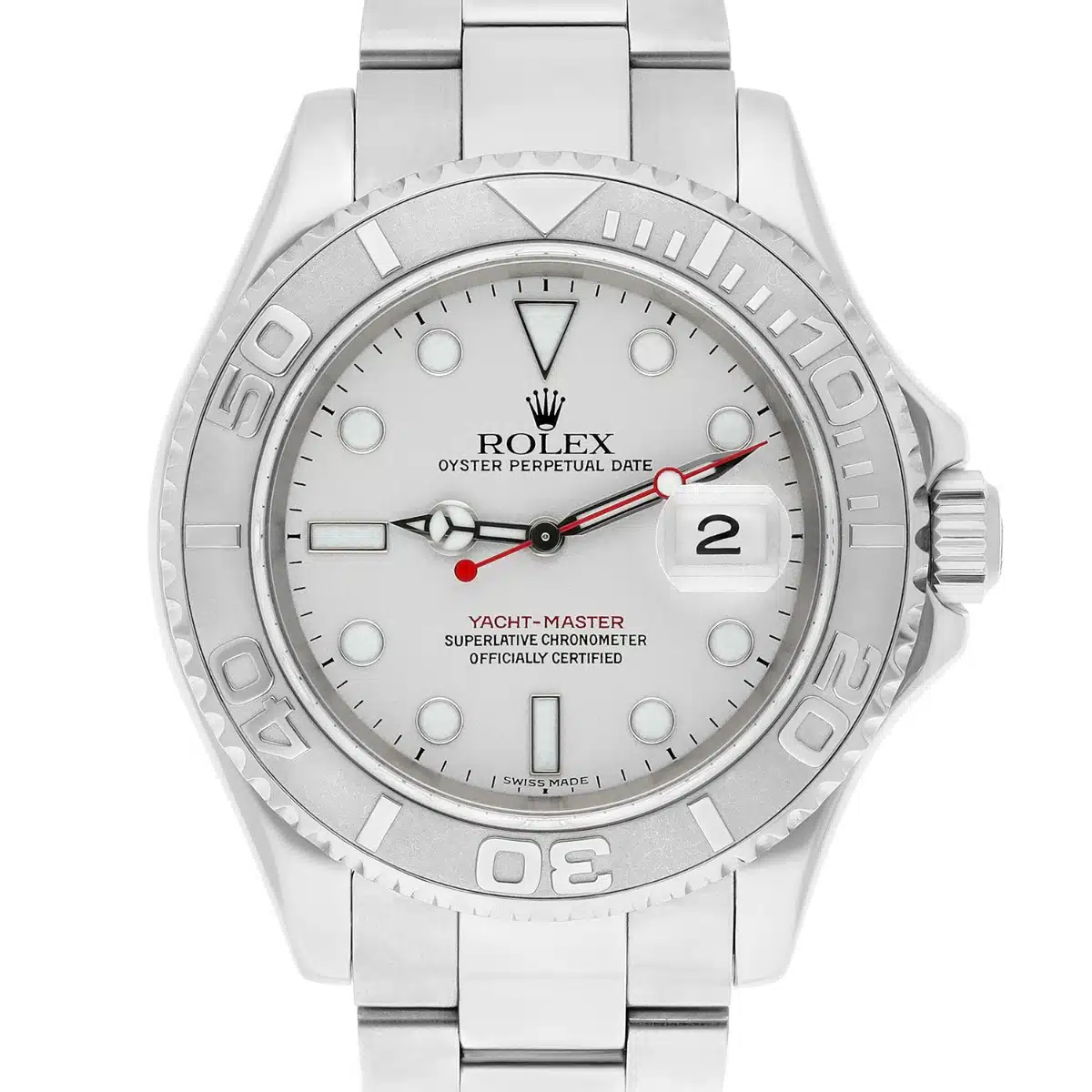 Rolex Yacht-Master 40mm Platinum Bezel Automatic Oyster Watch 16622 A Series – image 2
