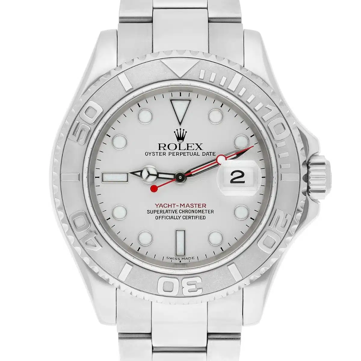 Rolex Yacht-Master 40mm Platinum Bezel Automatic Oyster Watch 16622 Y Series – image 2