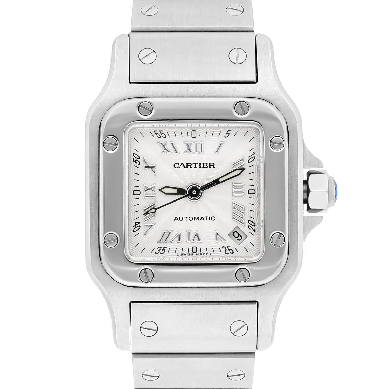 Cartier Santos Galbée Silver Dial Small Steel Ladies Watch W20054D6/2423 – image 2