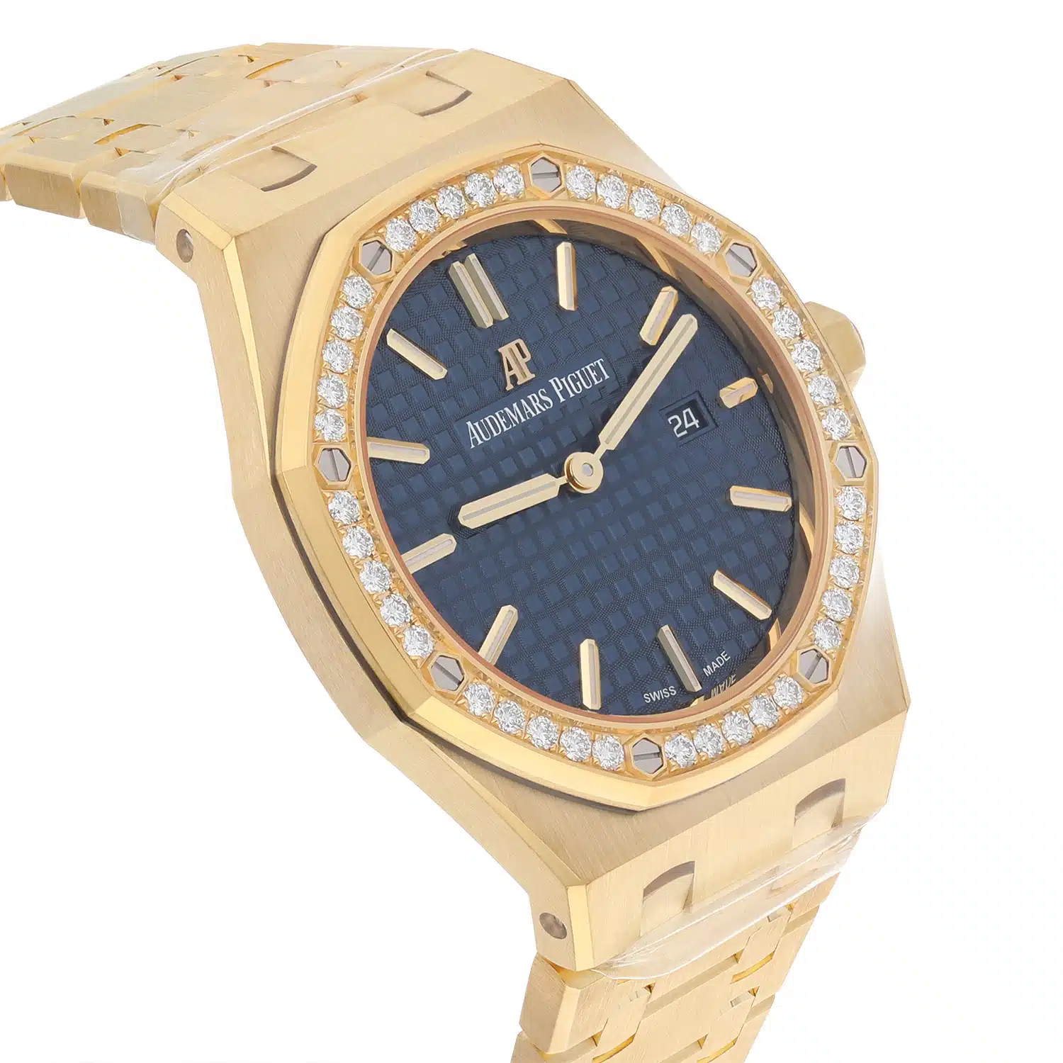 Audemars Piguet Royal Oak Lady 33 Blue Dial 67651BA.ZZ.1261BA.02 Yellow Gold Diamond – image 6
