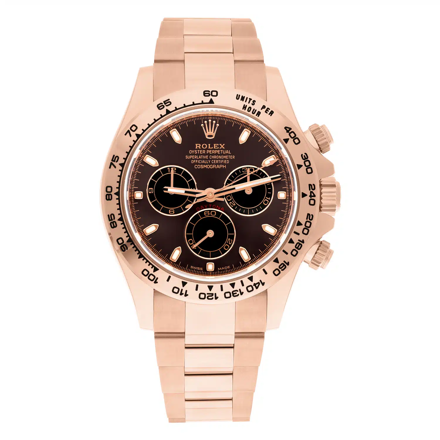 Rolex Cosmograph Daytona 116505 18K Rose Gold Watch Chocolate Dial Mint 2022 – image 2