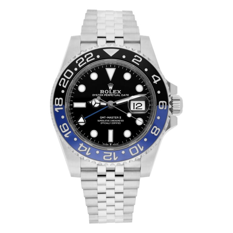 Rolex GMT-Master II 126710BLNR Batgirl, stainless steel, box and papers