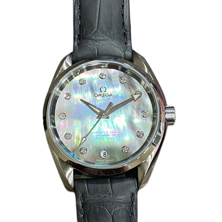 Omega Seamaster Aqua Terra 231.13.39.21.57.001 Stainless Steel with Black Leather Watch