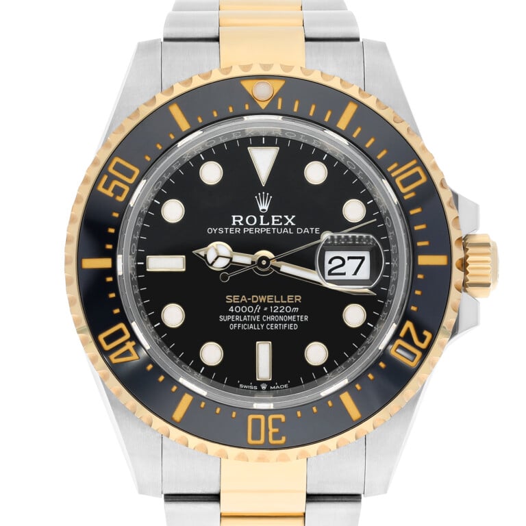 Rolex Sea-Dweller 126603 Stainless Steel with Yellow Gold Watch ( Black Dial )