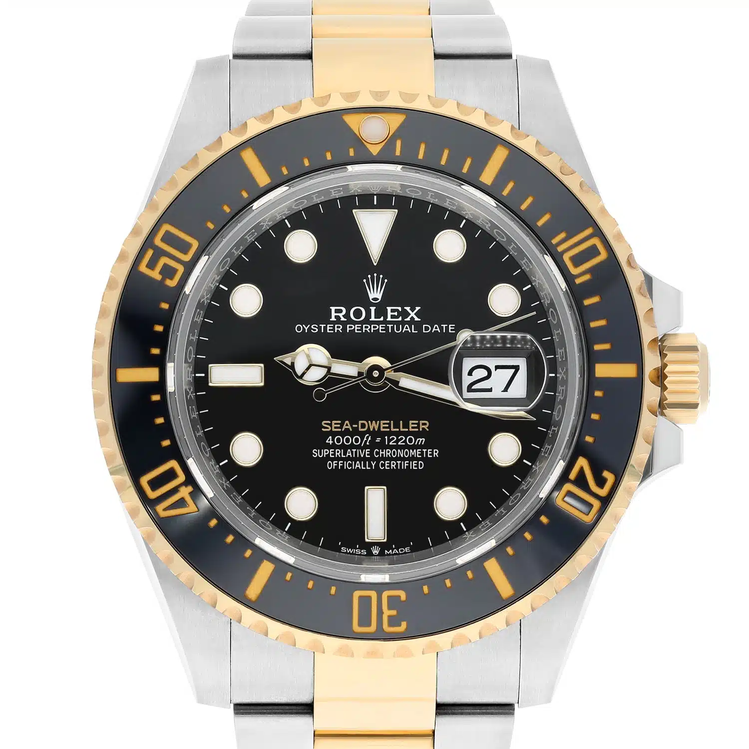 Rolex Sea-Dweller 126603 Stainless Steel with Yellow Gold Watch ( Black Dial )