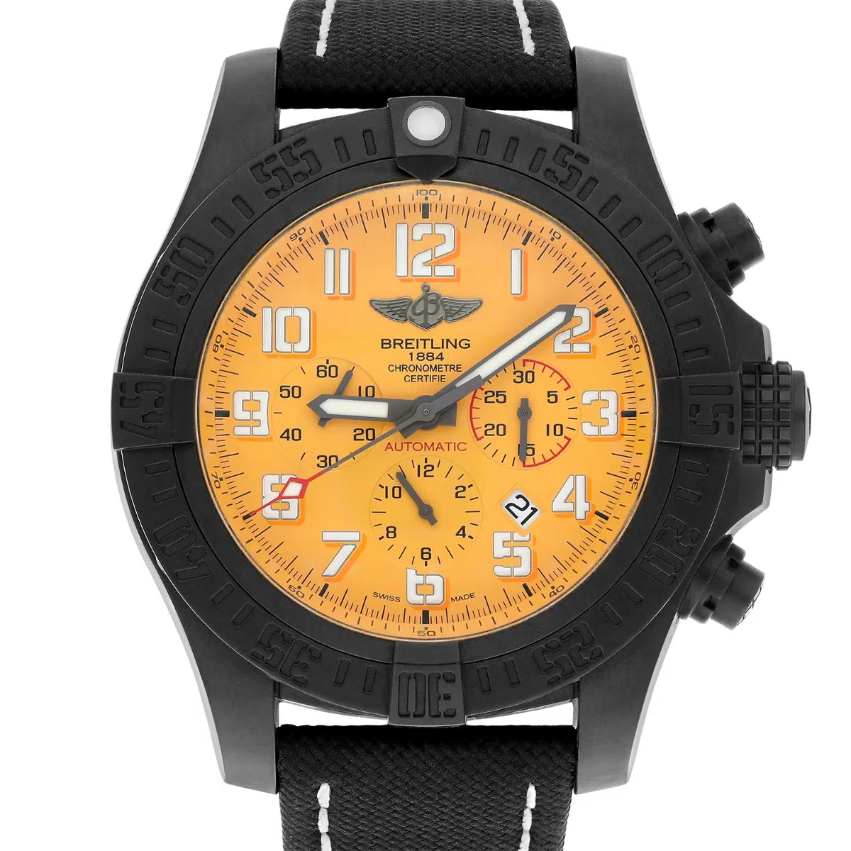 Breitling Avenger Hurricane 50mm Yellow Ref XB0170 Mint