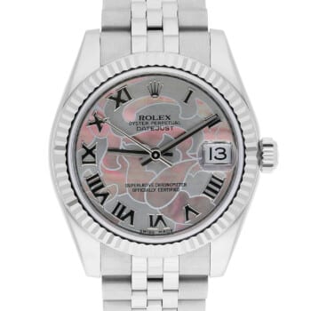 Rolex Datejust 31 Steel & White Gold 178274 Rare Goldust Dream Pearl Roman Dial