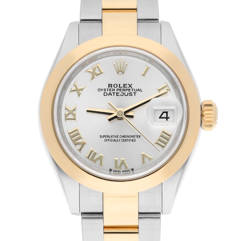 Rolex Lady Datejust 279163 Stainless Steel and Yellow Gold with Silver Roman Dial Ladies Watch