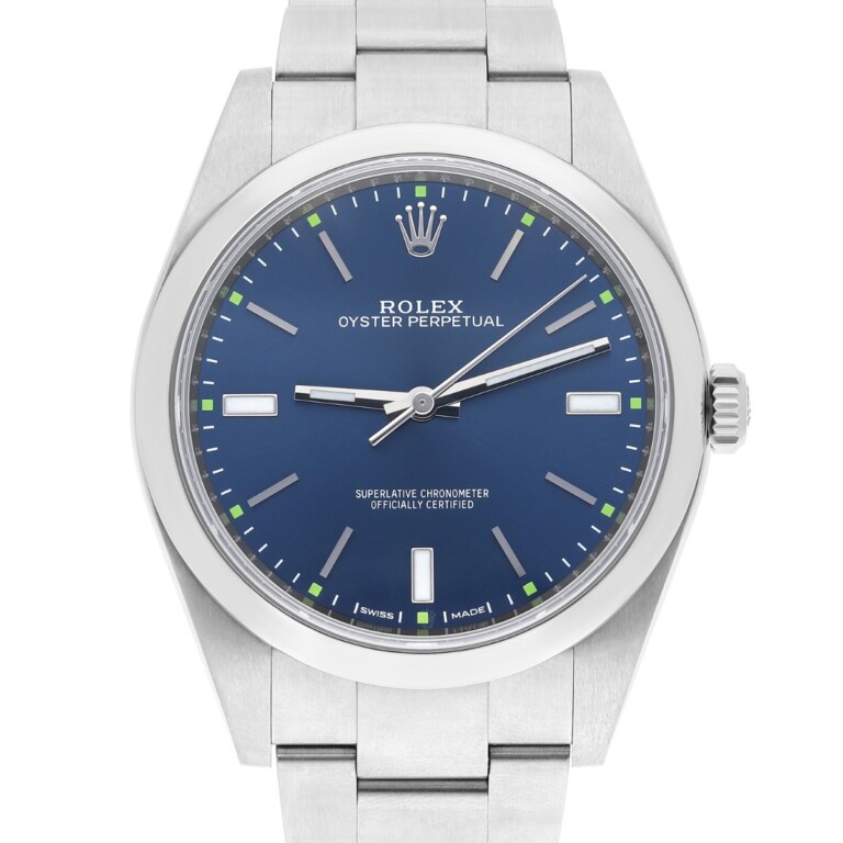 Rolex Oyster Perpetual 114300 Blue Dial Oyster Bracelet Box/Papers