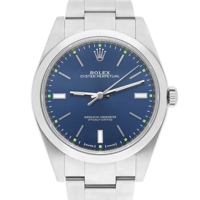 Rolex Oyster Perpetual 114300 Blue Dial Oyster Bracelet Stainless Steel Watch
