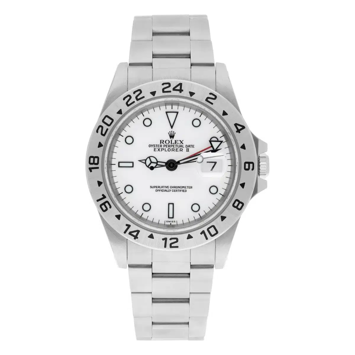 Rolex Explorer II 16570 40mm Stainless Steel White Dial Men's Watch 2001 – image 2