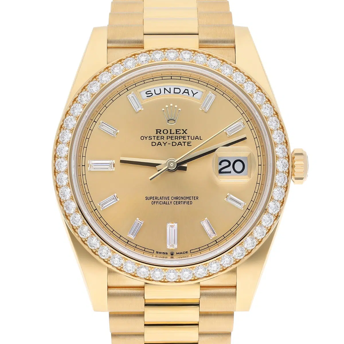 Rolex Day Date 40 Presidential 228348RBR-0002 Yellow Gold Factory Diamond Dial Bezel – image 2