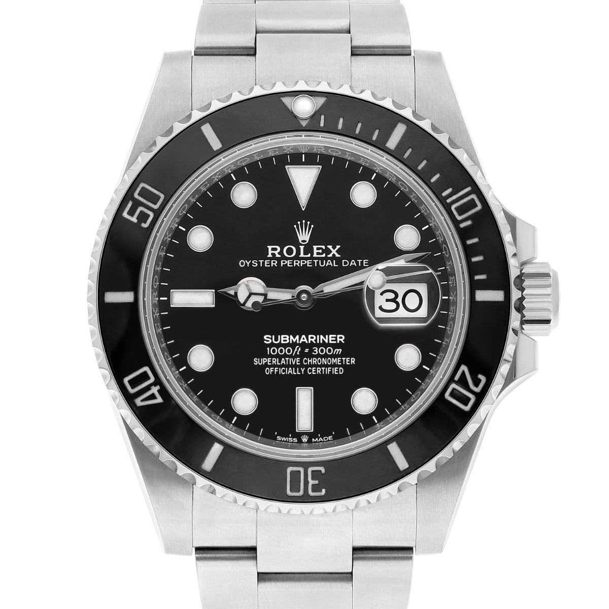 Rolex Submariner Date 126610LN Stainless Steel with Black Dial Watch Oyster Bracelet - 2024