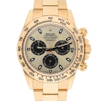 Rolex Cosmograph Daytona 116508 Pikachu, 18k yellow gold, champagne dial