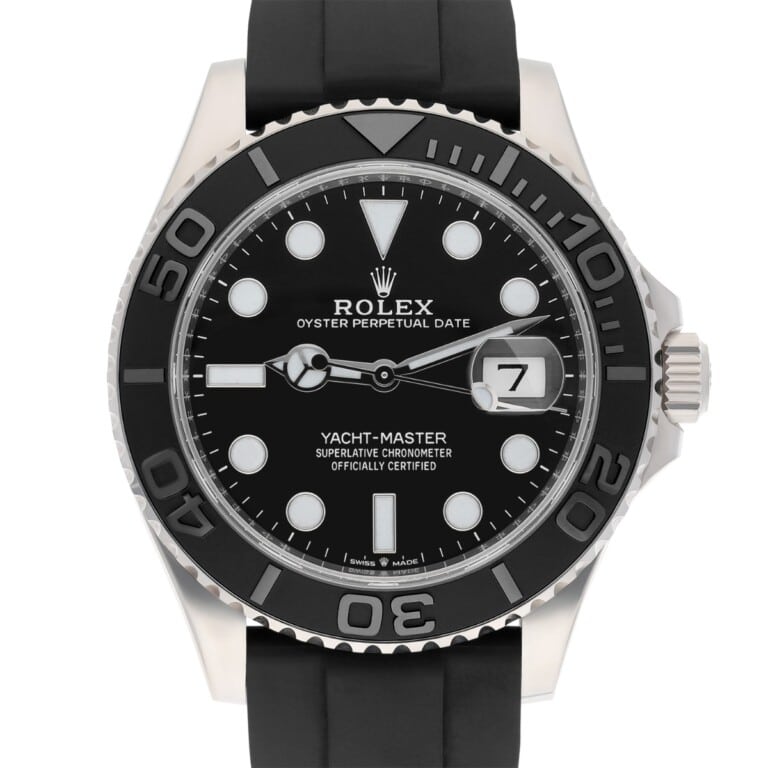 Rolex Yacht-Master 226659 42mm Oysterflex White Gold with Black Dial Watch - 2022
