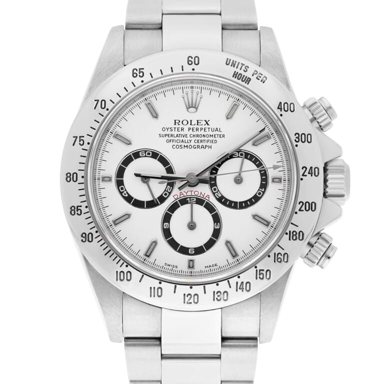 Rolex Cosmograph Daytona 16520 White Dial Zenith Movement Circa 1999 Box/Papers