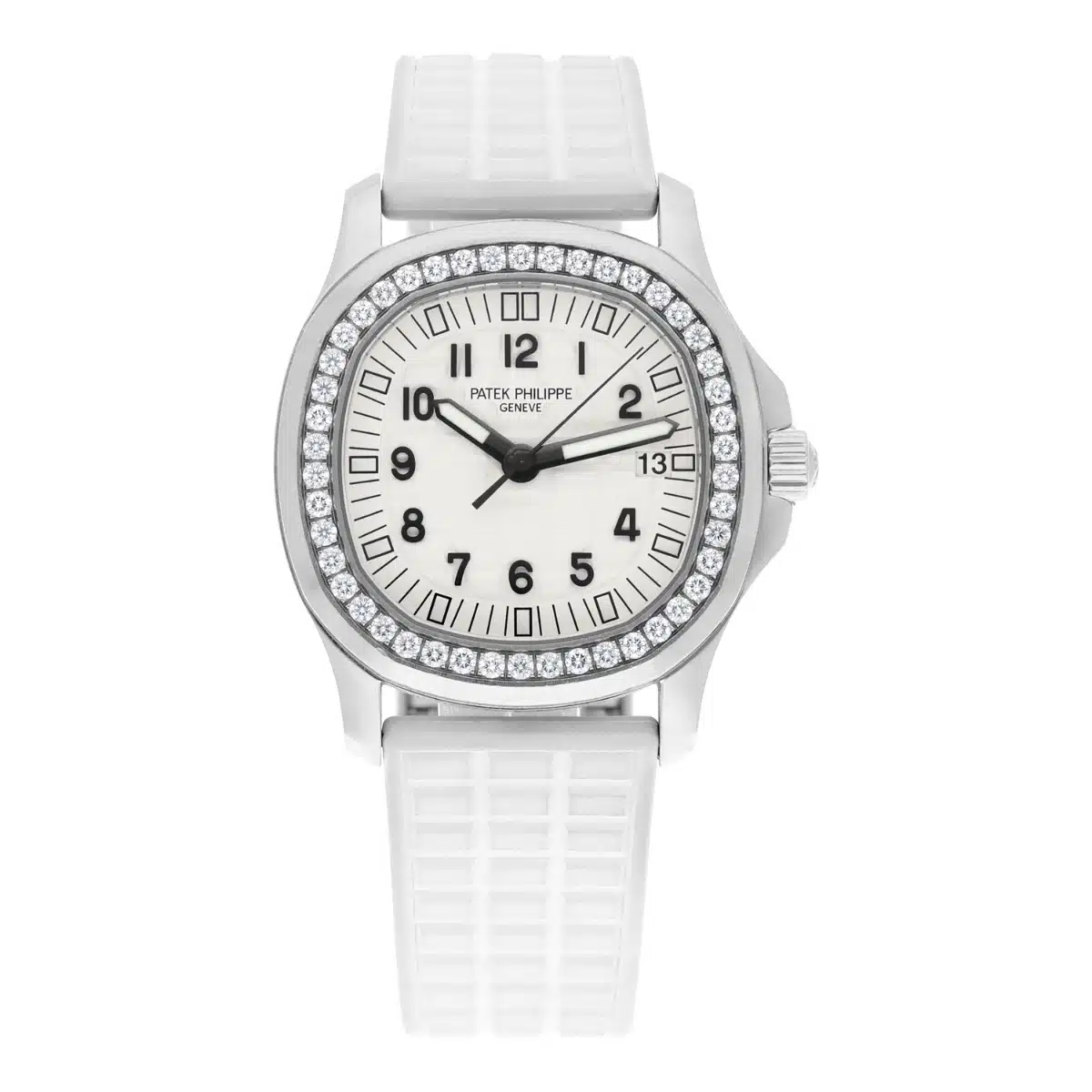 Patek Philippe Aquanaut 5067A White Dial Ladies Watch with Diamonds Papers 2010 – image 2