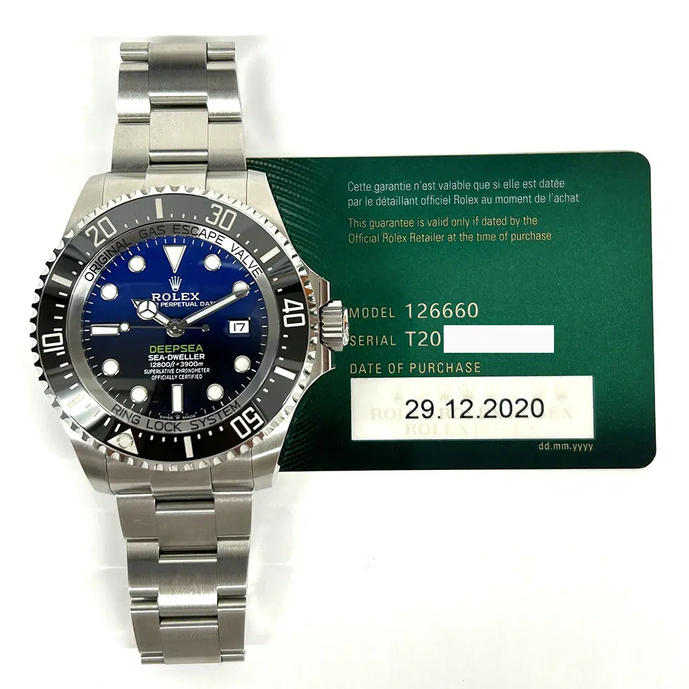 Rolex D-Blue Dial Sea-Dweller Deepsea 44mm 126660  Ceramic Bezel Oyster Steel Watch 2020 – image 2