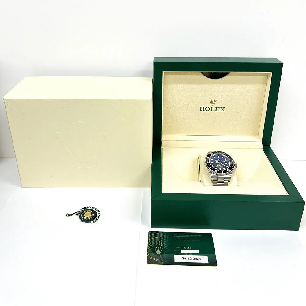 Rolex D-Blue Dial Sea-Dweller Deepsea 44mm 126660  Ceramic Bezel Oyster Steel Watch 2020 – image 8