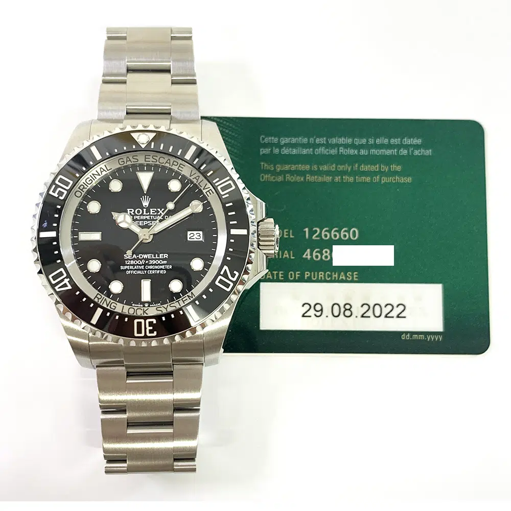 Rolex Sea-Dweller 44 Black Dial 126660 Stainless Steel Watch 2022 – image 2
