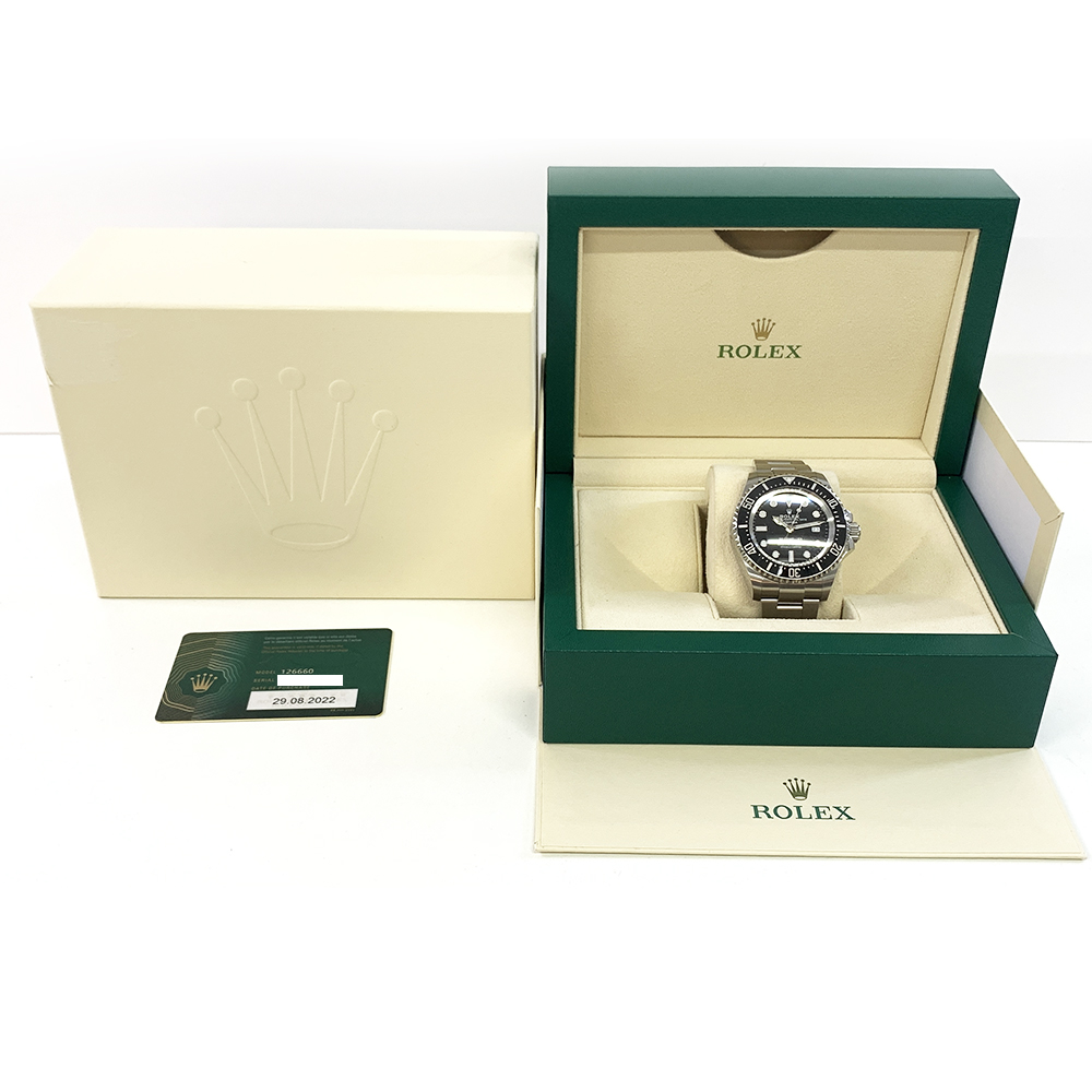 Rolex Sea-Dweller 44 Black Dial 126660 Stainless Steel Watch 2022