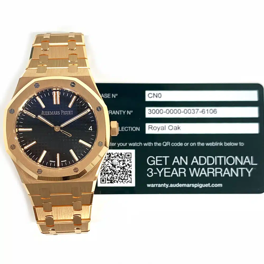 Audemars Piguet Royal Oak 15510OR.OO.1320OR.04 41mm Rose Gold with Black Dial Watch 2023 – image 9