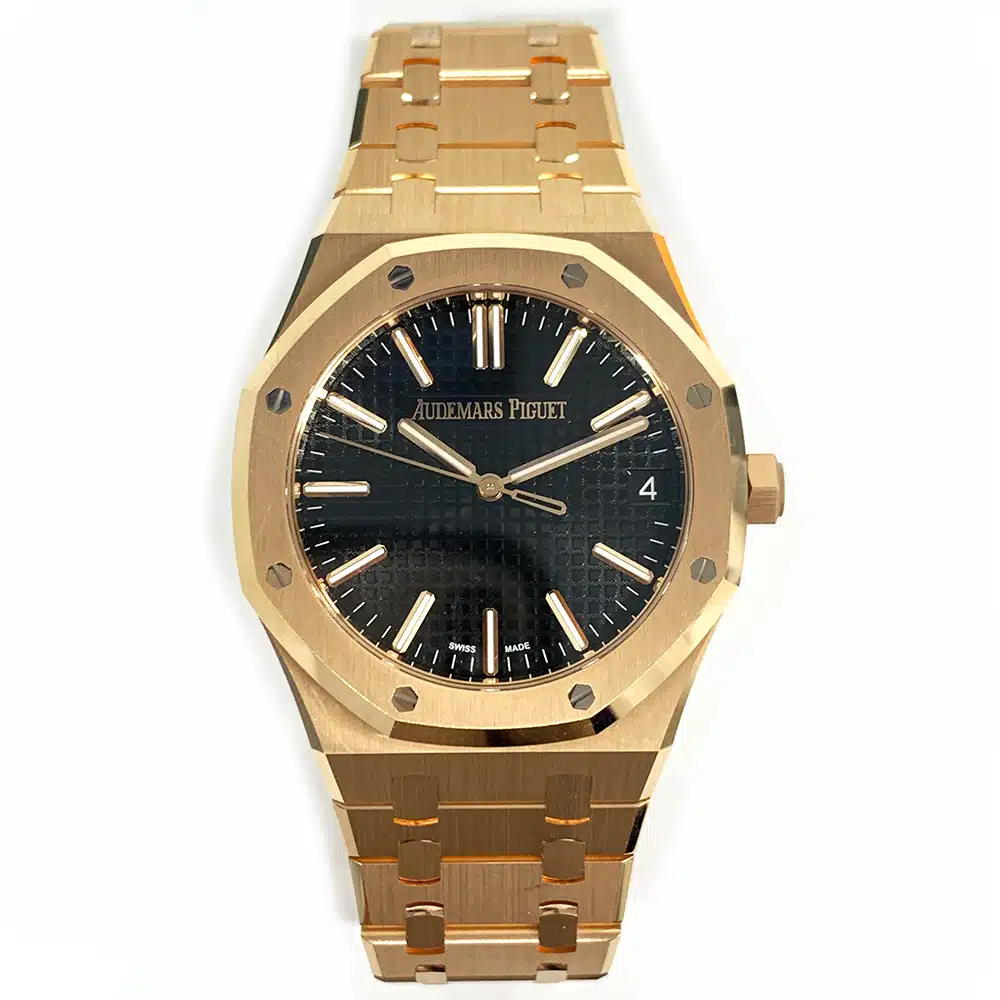 Audemars Piguet Royal Oak 15510OR.OO.1320OR.04 41mm Rose Gold with Black Dial Watch