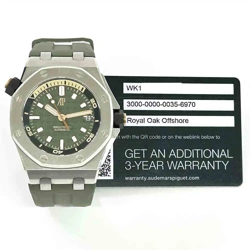Audemars Piguet Royal Oak Offshore Diver 15720ST.OO.A052CA.01 42mm Stainless Steel with Green Dial Watch 2023 – image 2