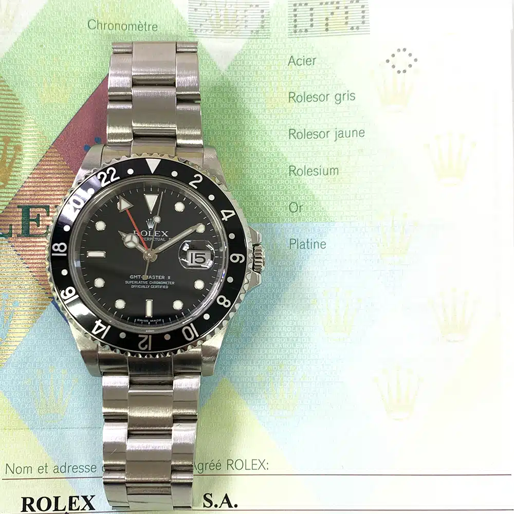 MINT Rolex GMT-Master II Oyster 40mm 16710 Stainless Steel With Black Dial 2006 – image 2