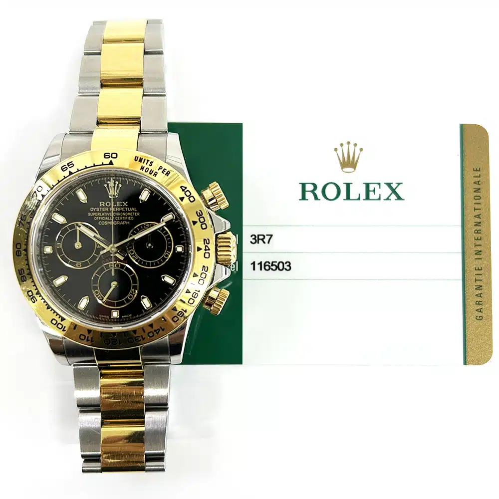 Rolex Cosmograph Daytona 116503-0004 40mm Stainless Steel and Yellow Gold with Black Dial Watch 2017 – image 2