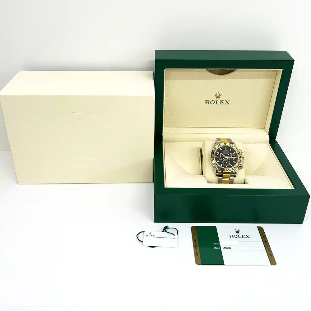 Rolex Cosmograph Daytona 116503-0004 40mm Stainless Steel and Yellow Gold with Black Dial Watch 2017 – image 8