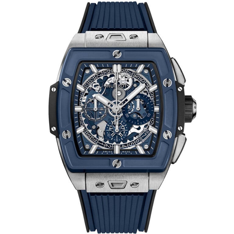 Hublot Big Bang 42mm 642.NL.7170.RX Titanium With Blue Rubber Watch