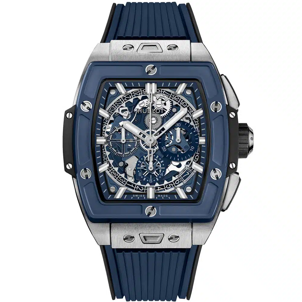 Hublot Big Bang 42mm 642.NL.7170.RX Titanium With Blue Rubber Watch