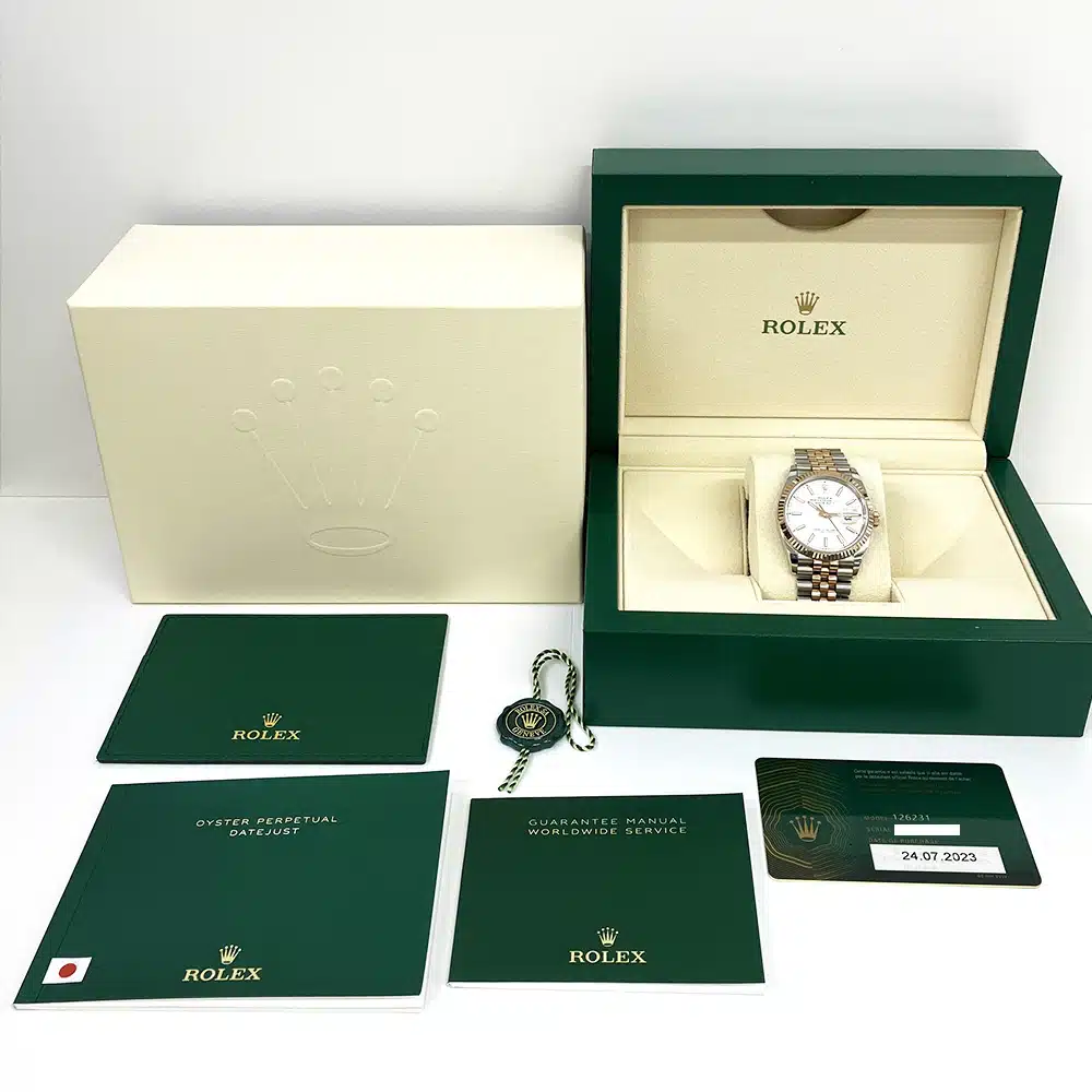 Rolex Datejust 36 126231 18kt Stainless Steel/Rose Gold with Silver Fluted Dial 2023 – image 8