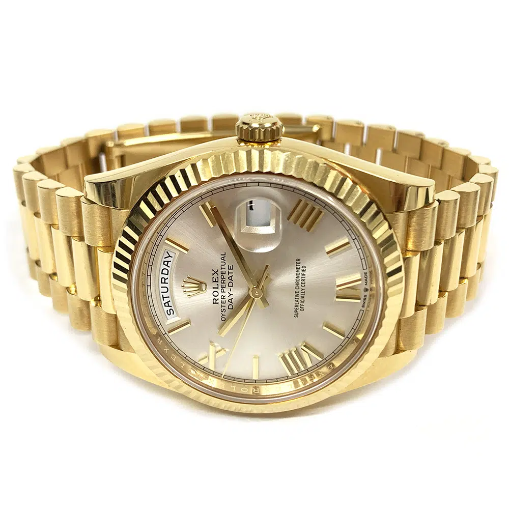 Rolex Day-Date 228238 yellow gold, silver Roman dial - view 4