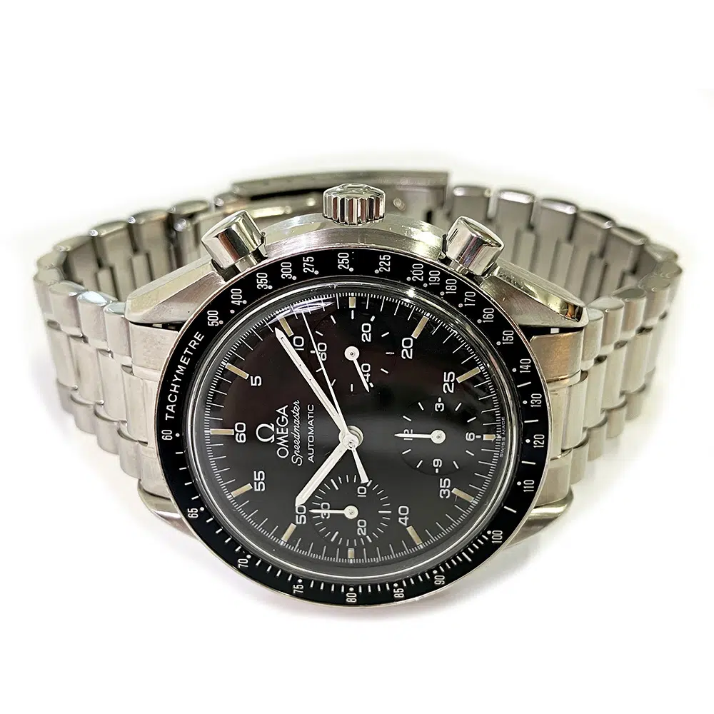 Omega Speedmaster Reduced Chronograph 3510.50.00 Stainless Steel Watch Black Dial – image 2