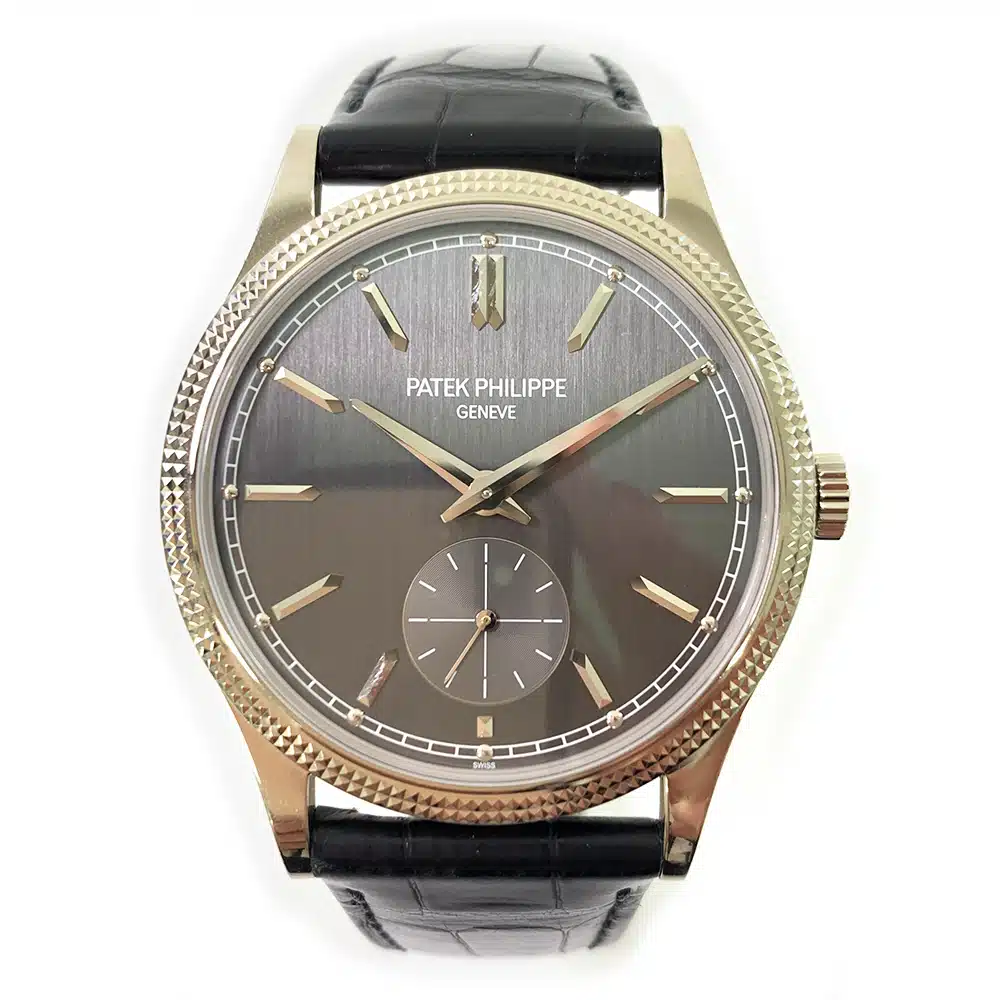 Patek Philippe Calatrava 6119G-001 39mm White Gold with Black Dial Leather Strap – image 3