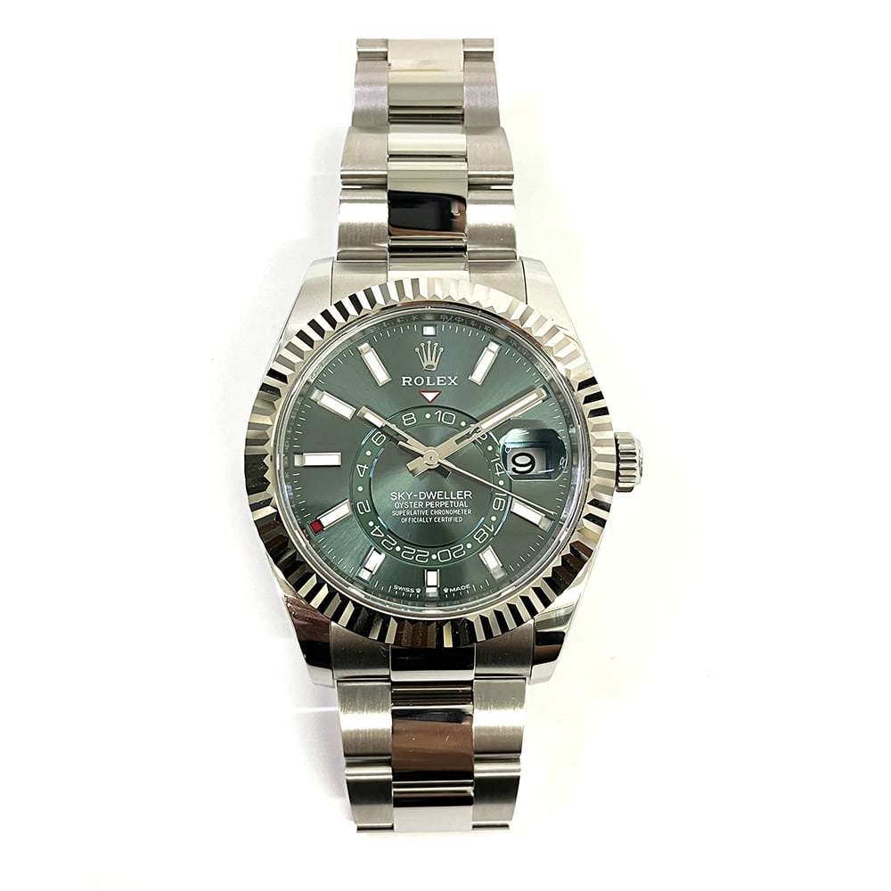 Rolex Sky-Dweller 42mm 336934-0001 Stainless Steel with Green Dial Watch 2024