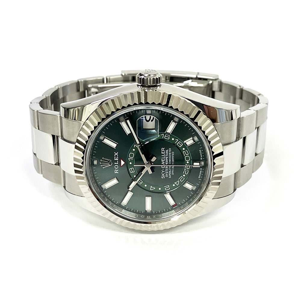 Rolex Sky-Dweller 42mm 336934-0001 Stainless Steel with Green Dial Watch 2024