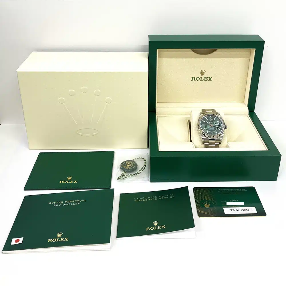 Rolex Sky-Dweller 42mm 336934-0001 Stainless Steel with Green Dial Watch 2024 – image 7